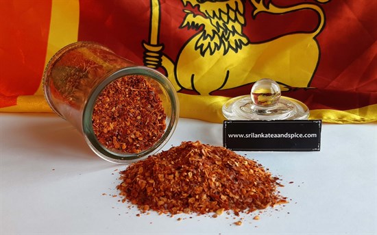 Red chilli pieces photo